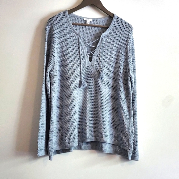 J.jill pullover open knit sweater - Picture 1 of 4